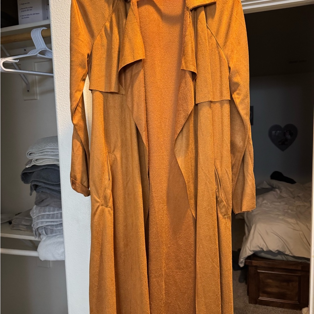 SHEIN Vibrant Orange Outerwear